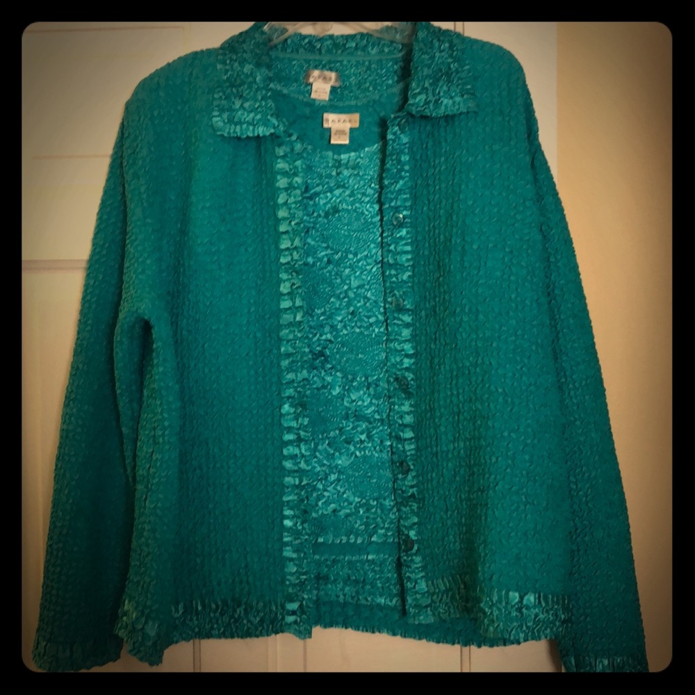 Beautiful teal jacket set